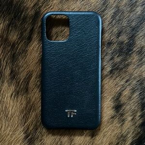 Tom Ford iPhone 11 Pro Case Black Leather